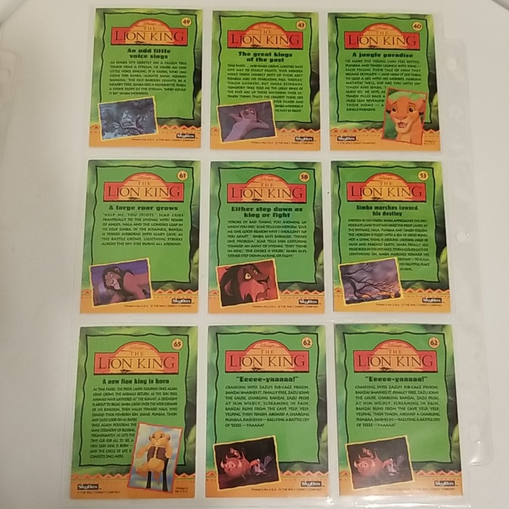 ๐3/$25! Lion King 90's Disney SkyBox cards - Picture 5 of 9